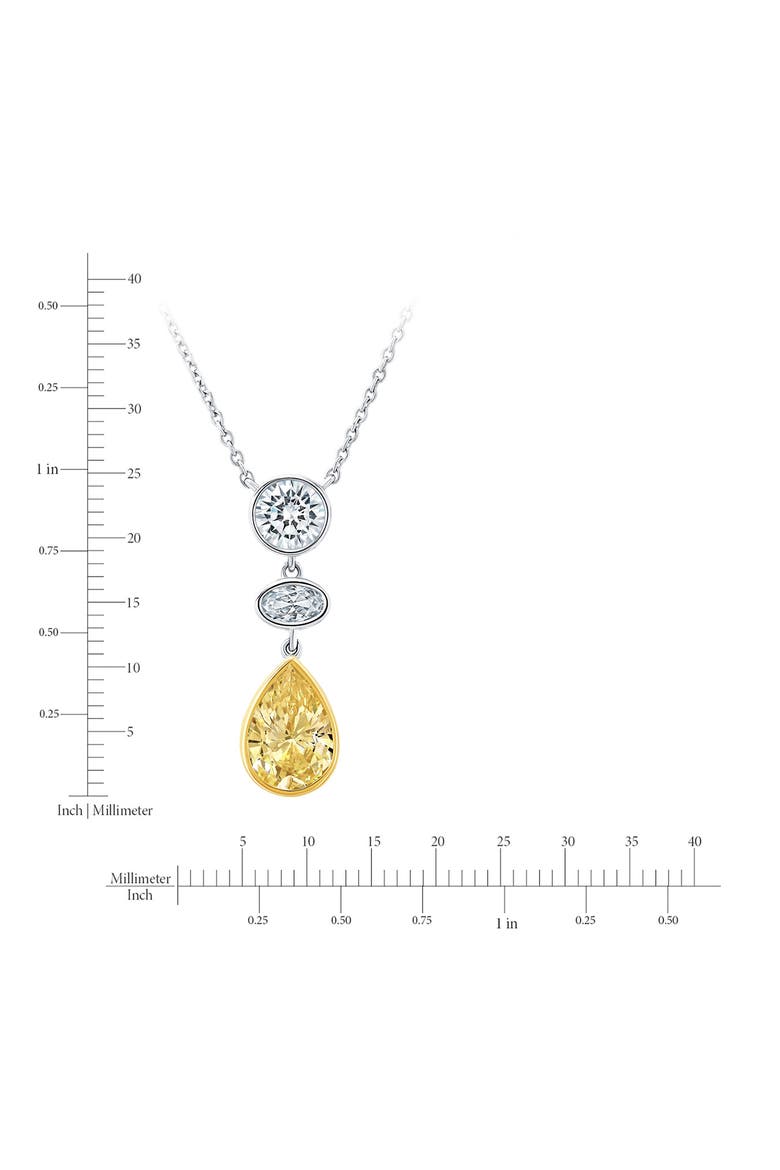Canary Luster Necklace, Alternate, color, PURE PLATINUM/ CANARY STONE