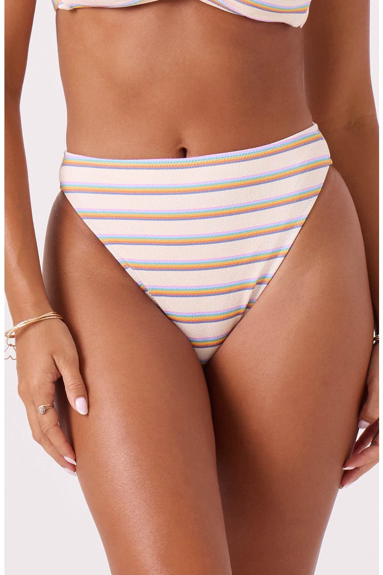 Go My Way Soul Search Mid Rise Bikini Bottoms, Main, color, MULTI