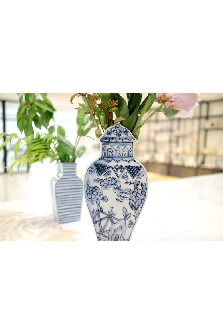 Well Versed Medium Blue Vase, Alternate, color, Multi