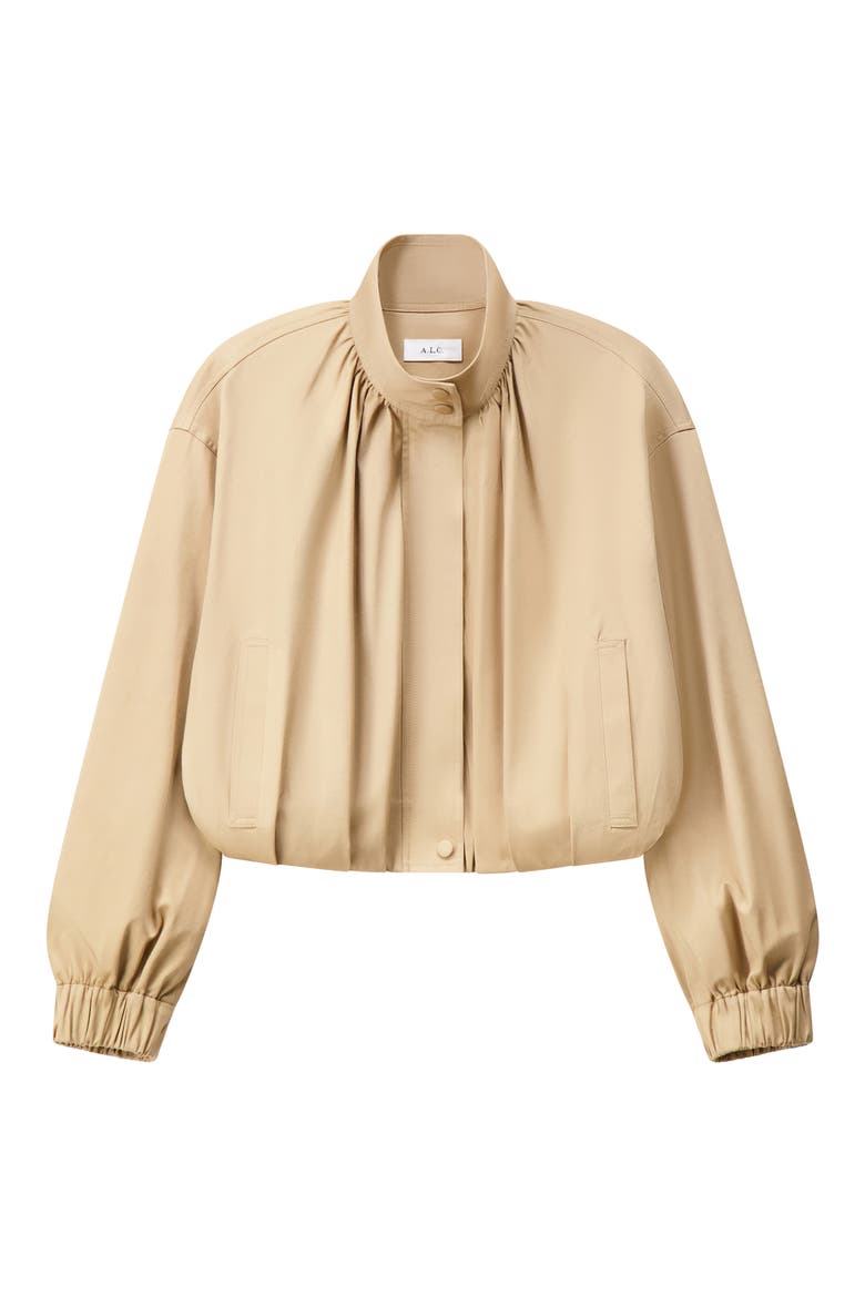 Amlie Bomber Jacket, Alternate, color, LIGHT BARK