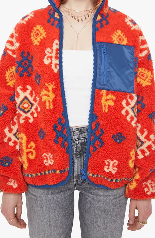 Mother The After School Special Jacket With Faux Fur Lining In Multi