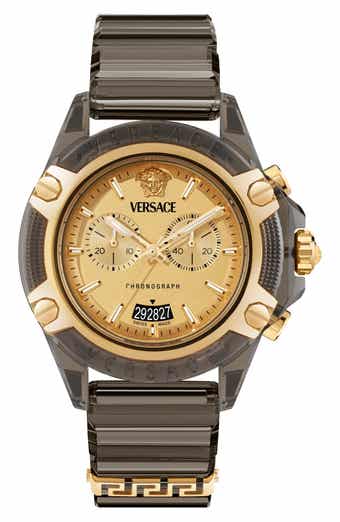 Versace Icon Active Silicone Strap Watch, 44mm