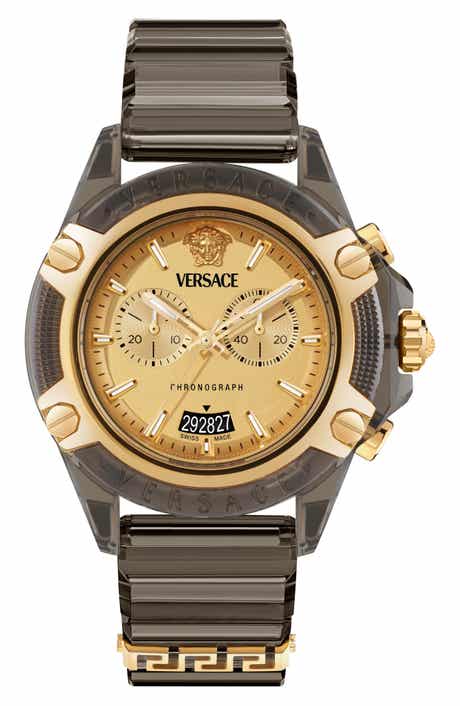 Versace Icon Active Silicone Strap Watch, 44mm