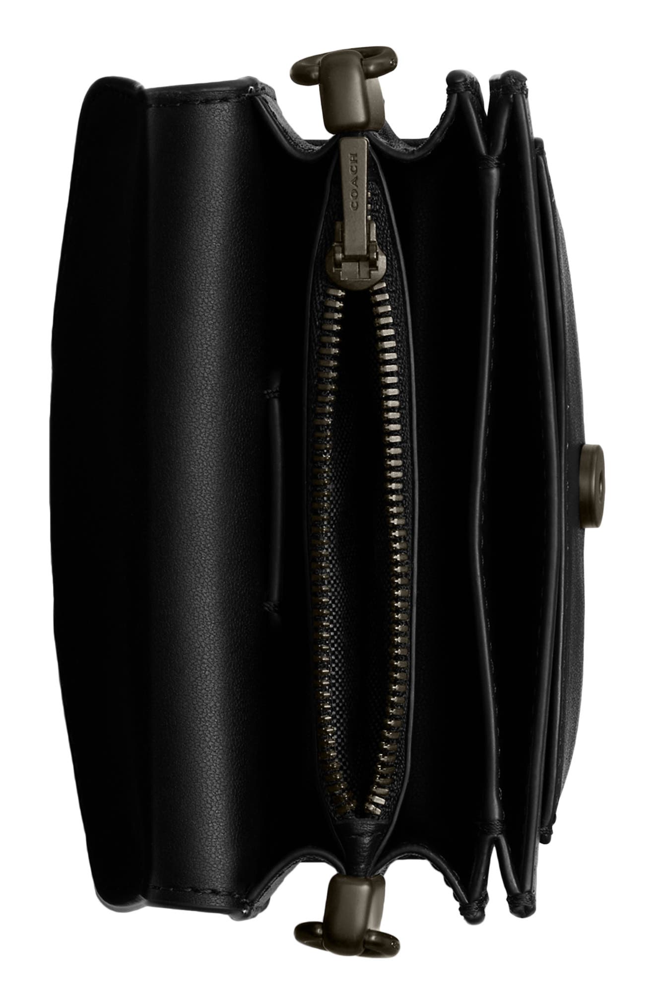 COACH Tabby 12 Leather Shoulder Bag, Alternate, color, 