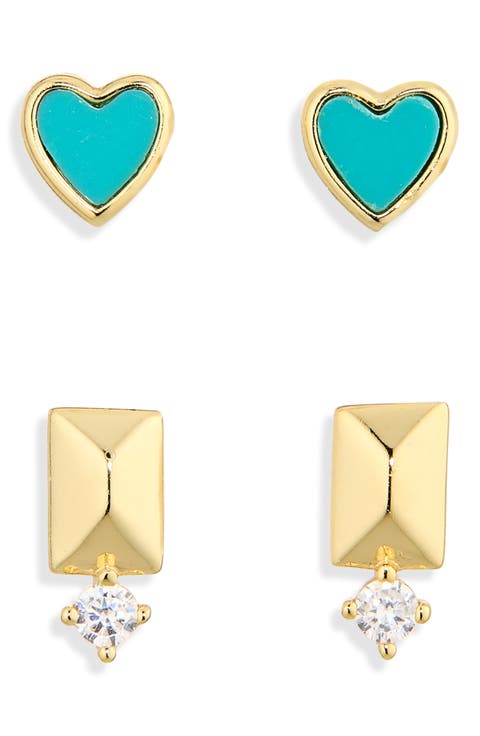 Heart Earring Set