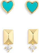 ARGENTO VIVO Heart Earring Set