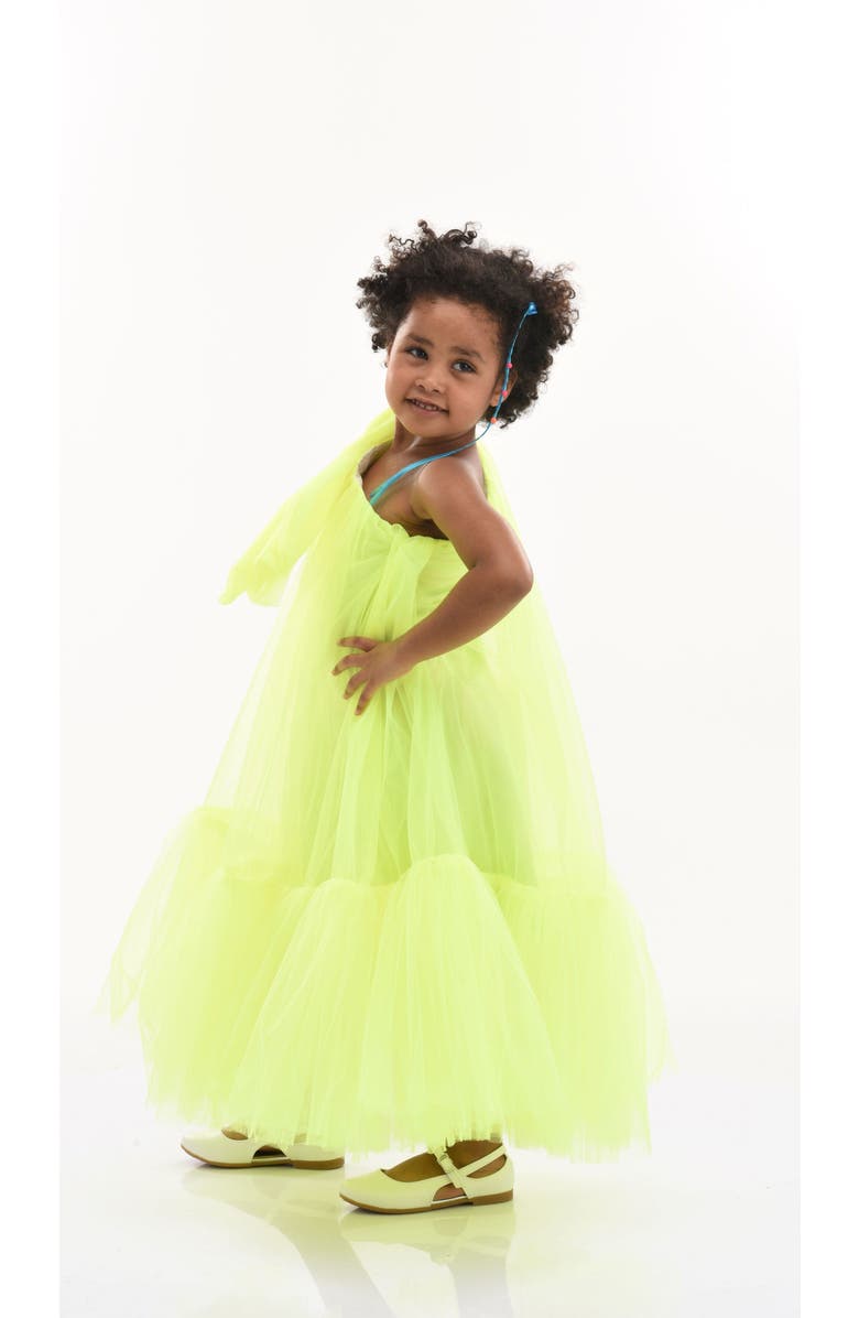 Tulleen Maggi Dress, Alternate, color, Neon Green