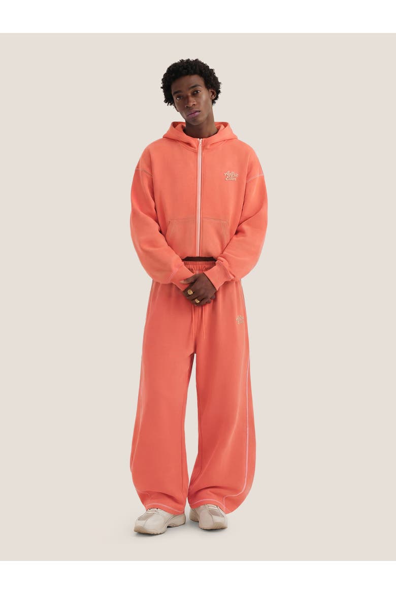 Cloud Boxy Hoodie Sets, Main, color, Coral Orange