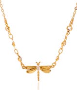 LA MENO Dragonfly Kiss Necklace