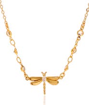 LA MENO Dragonfly Kiss Necklace
