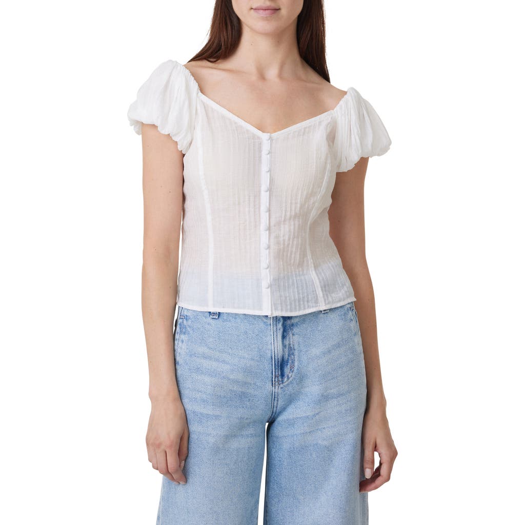 HABITUAL HABITUAL SEAMED BUTTON-UP TOP