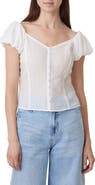 Habitual Seamed Button-Up Top
