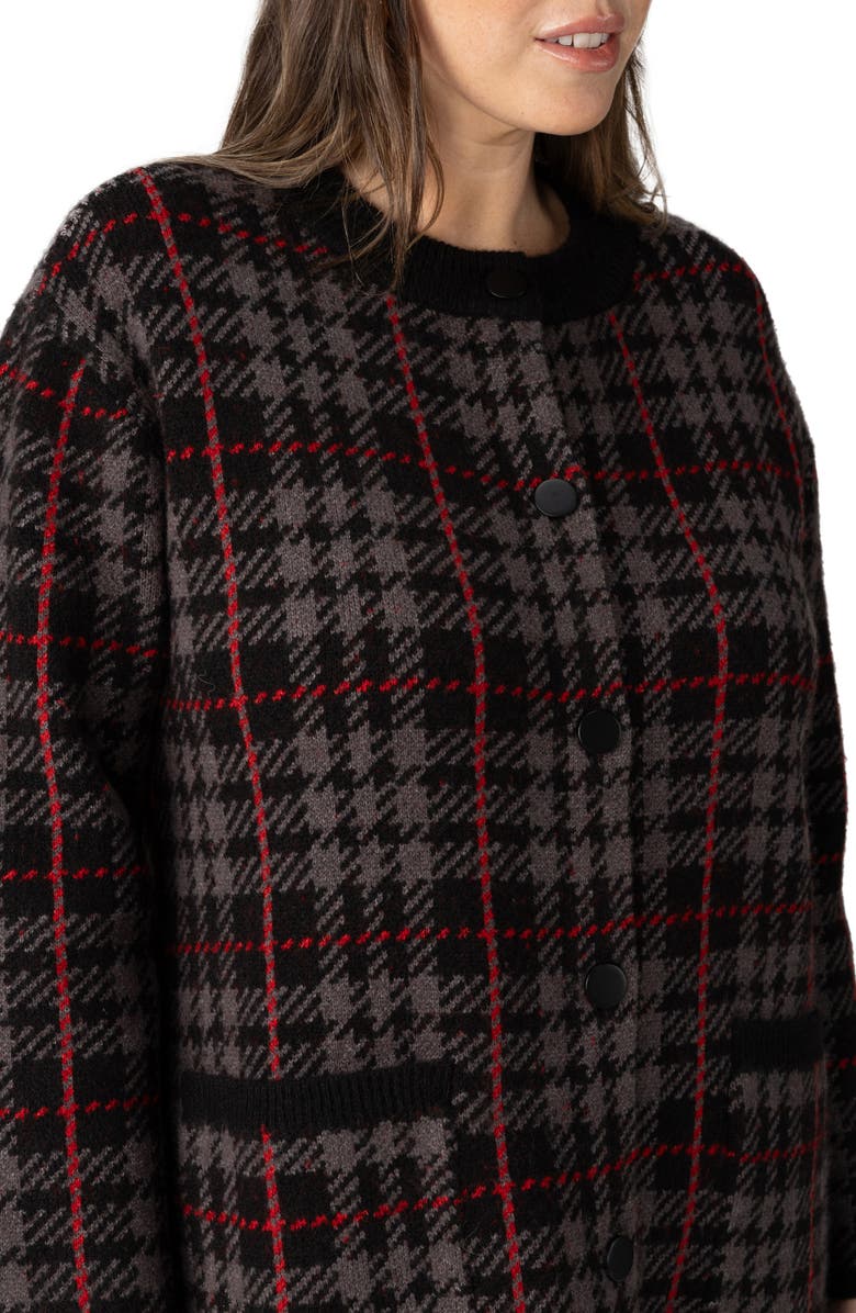 Sanctuary Plaid City Coat, Alternate, color,