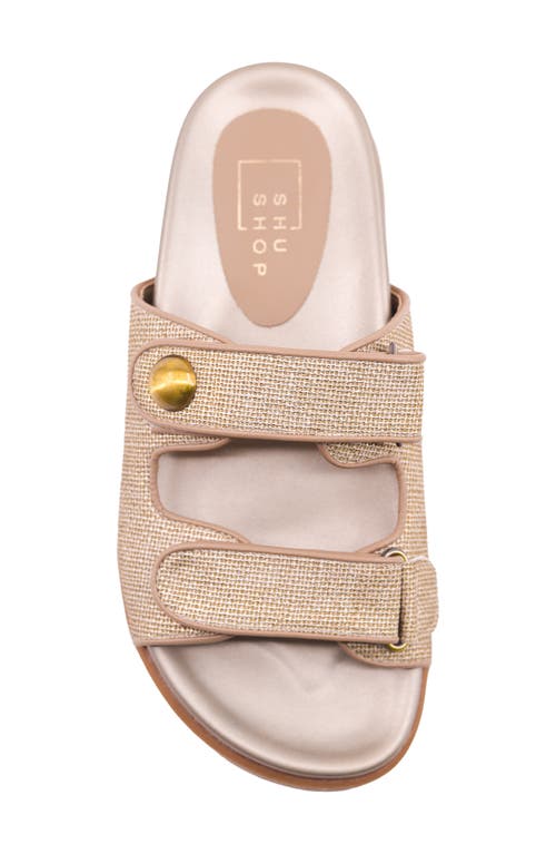 Shushop Blair Slide Sandal In Gold