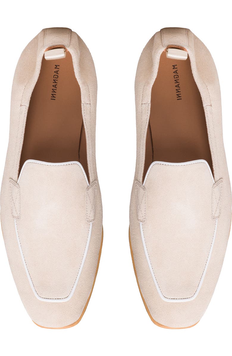 Magnanni Bella Loafer, Alternate, color, Champagne Suede