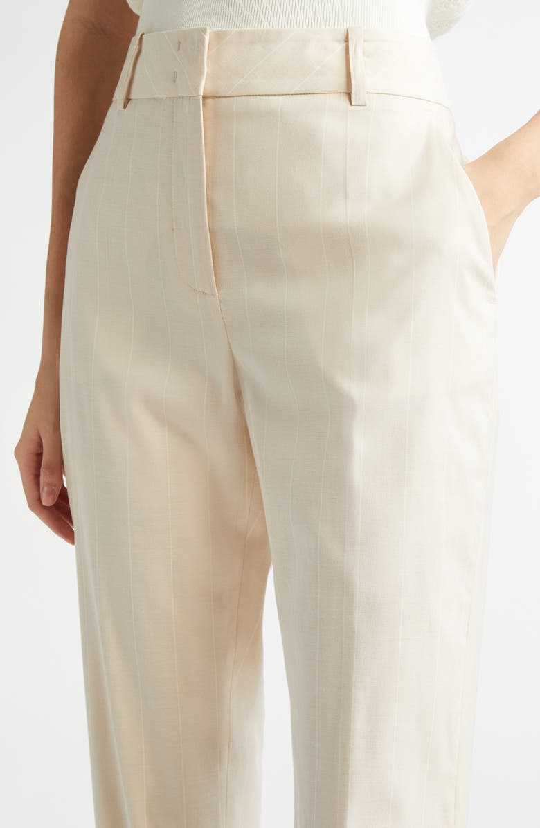 Eleventy Slim Fit Stripe Stretch Virgin Wool Blend Pants, Alternate, color, 