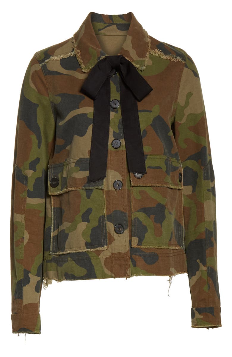 Veronica Beard Mercer Camo Print Jacket, Alternate, color,