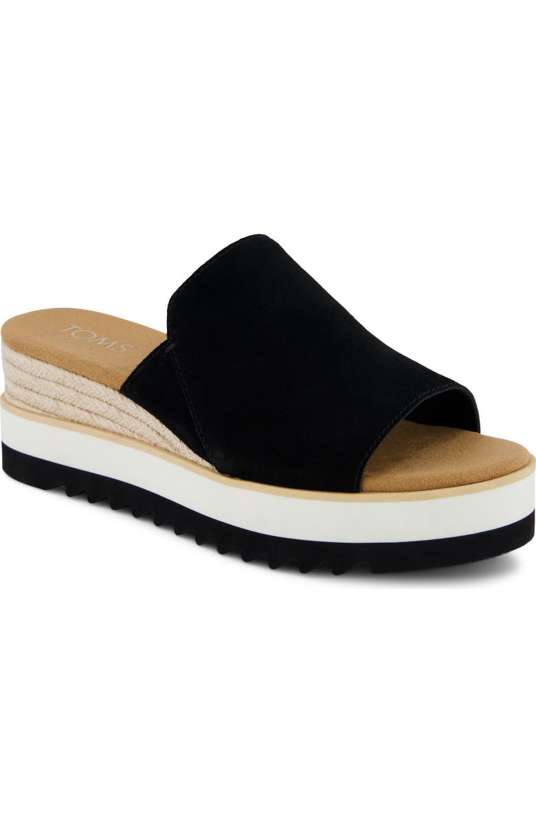 TOMS Diana Mule Sandal, Main, color, Black