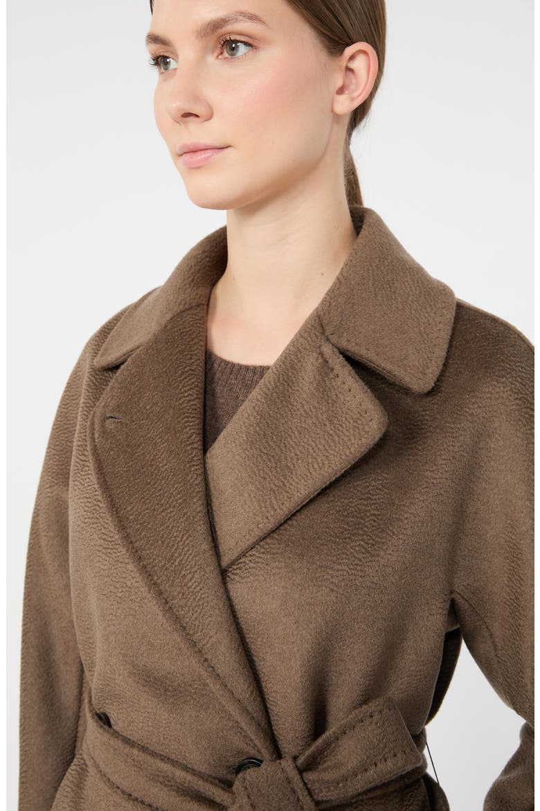 Resina Virgin Wool Coat, Alternate, color, MARRON GLACE