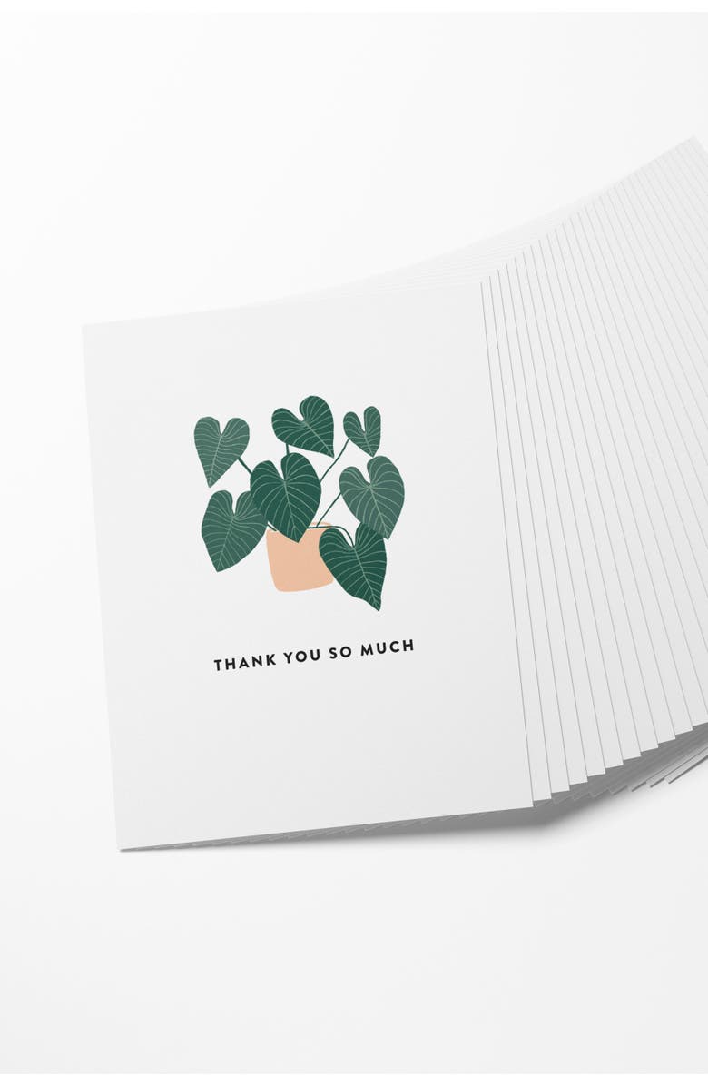 Joy Paper Co. Thank You House Plant Boxed Set of 8 Greeting Cards, Alternate, color, 