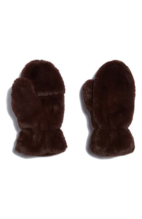 Coco Faux Fur Mittens
