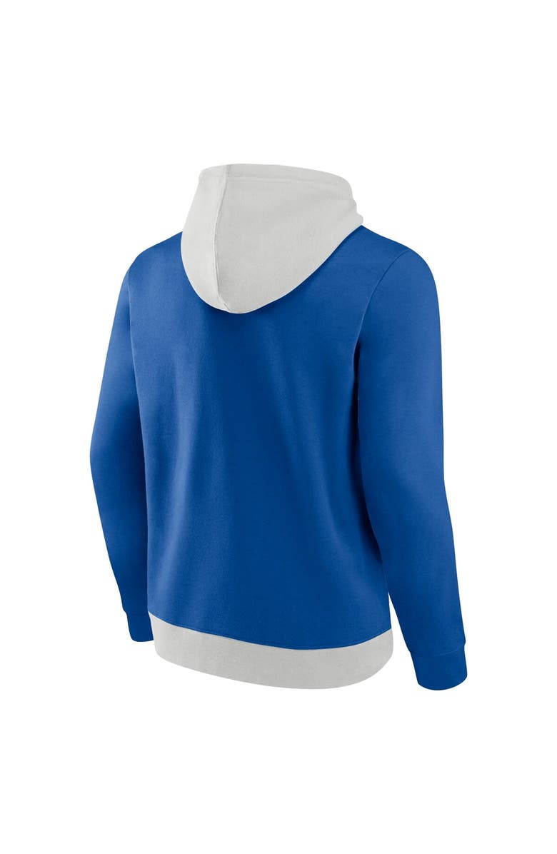 FANATICS Men's Fanatics Silver/Royal Buffalo Bills Big & Tall Team Fleece Pullover Hoodie, Alternate, color, Silver