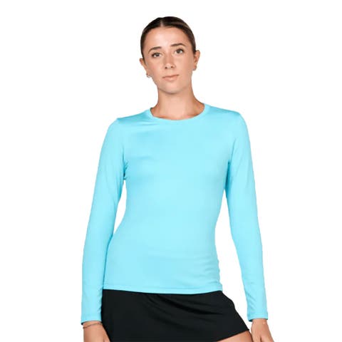 UV Colors Womens Long Sleeve Tennis Shirt