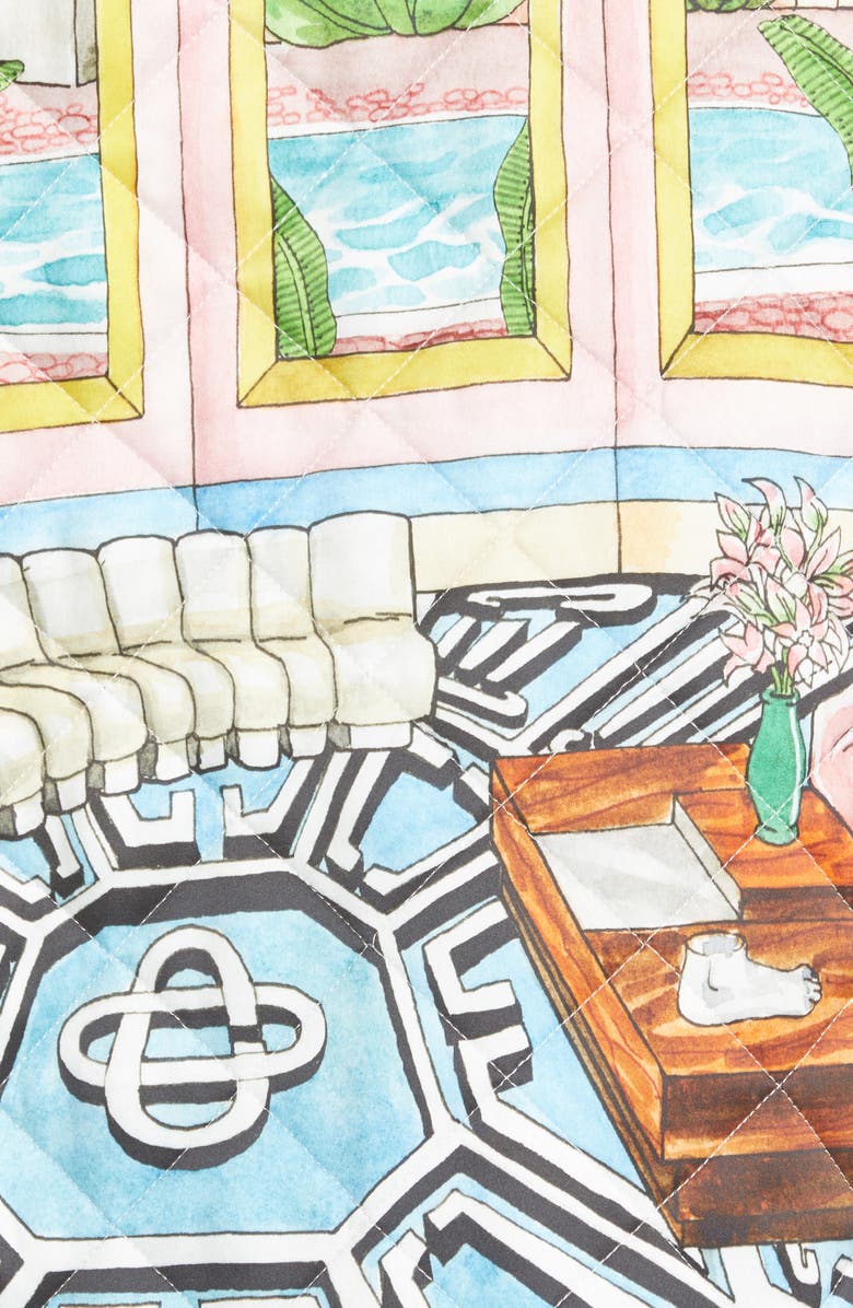 Casablanca Dream House Print Quilted Jacket, Alternate, color,