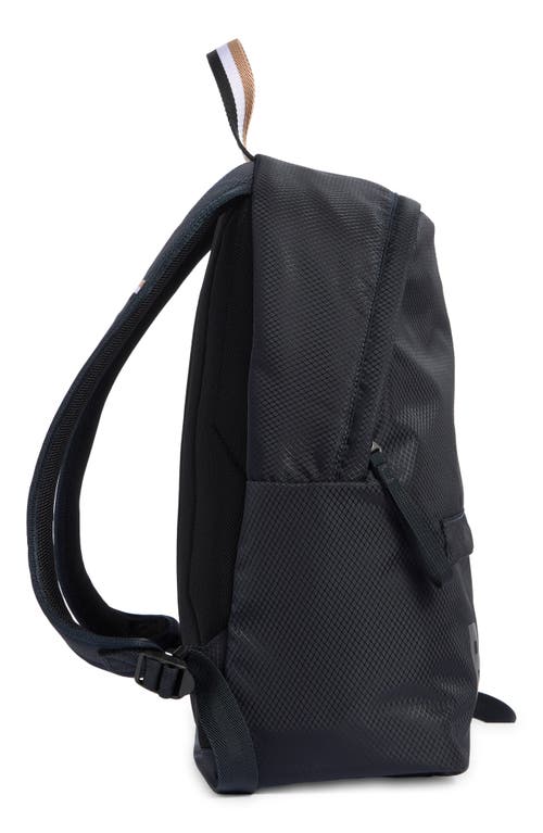 Hugo Boss Boss Pixel Logo Backpack In Blue
