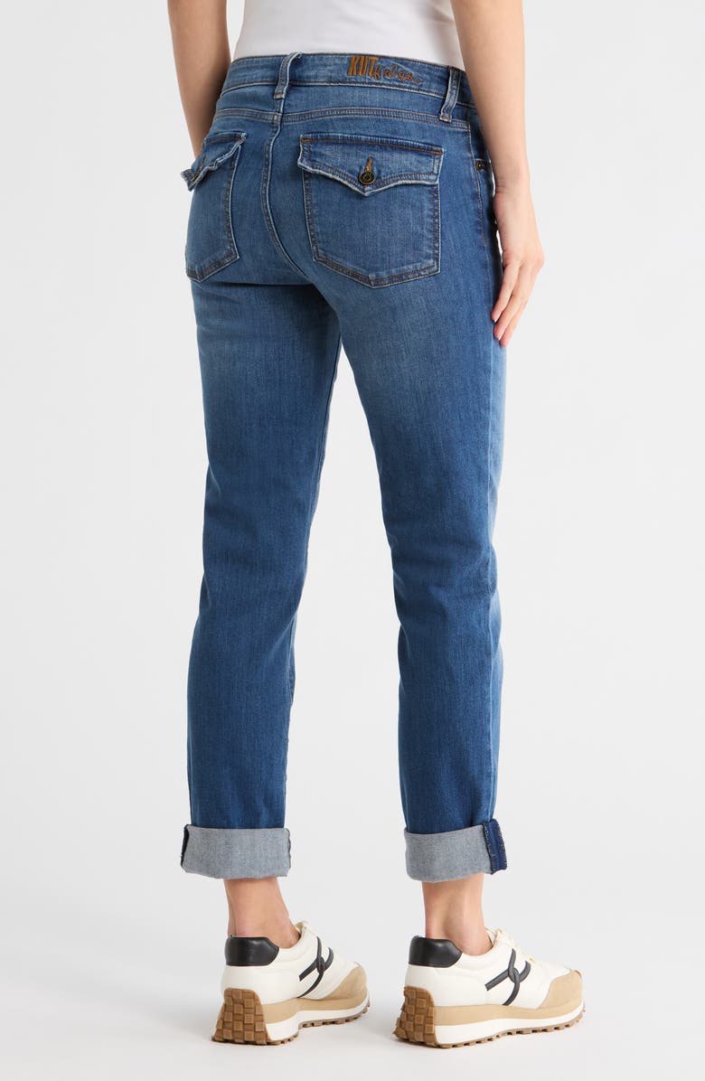 KUT from the Kloth Katy Cuffed Boyfriend Jeans, Alternate, color, Field Rush