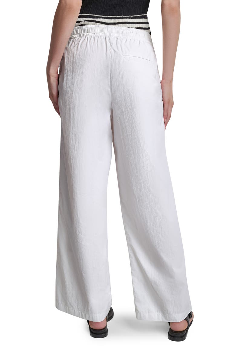 Front Seam Nylon Straight Leg Pants, Alternate, color, WHITE