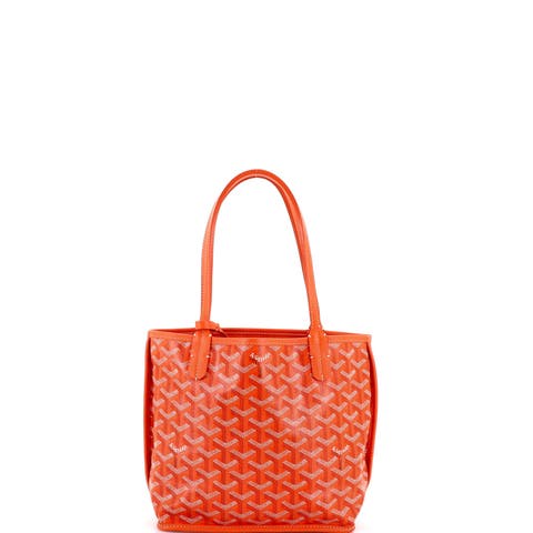 Anjou Reversible Tote Coated Canvas Mini