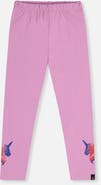 Deux par Deux Organic Cotton Shimmer Detail Jersey Leggings