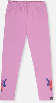 Deux par Deux Organic Cotton Shimmer Detail Jersey Leggings