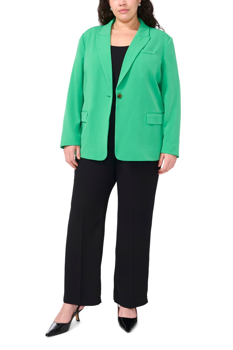 Oversize One-Button Blazer, Alternate, color, VIVID GREEN