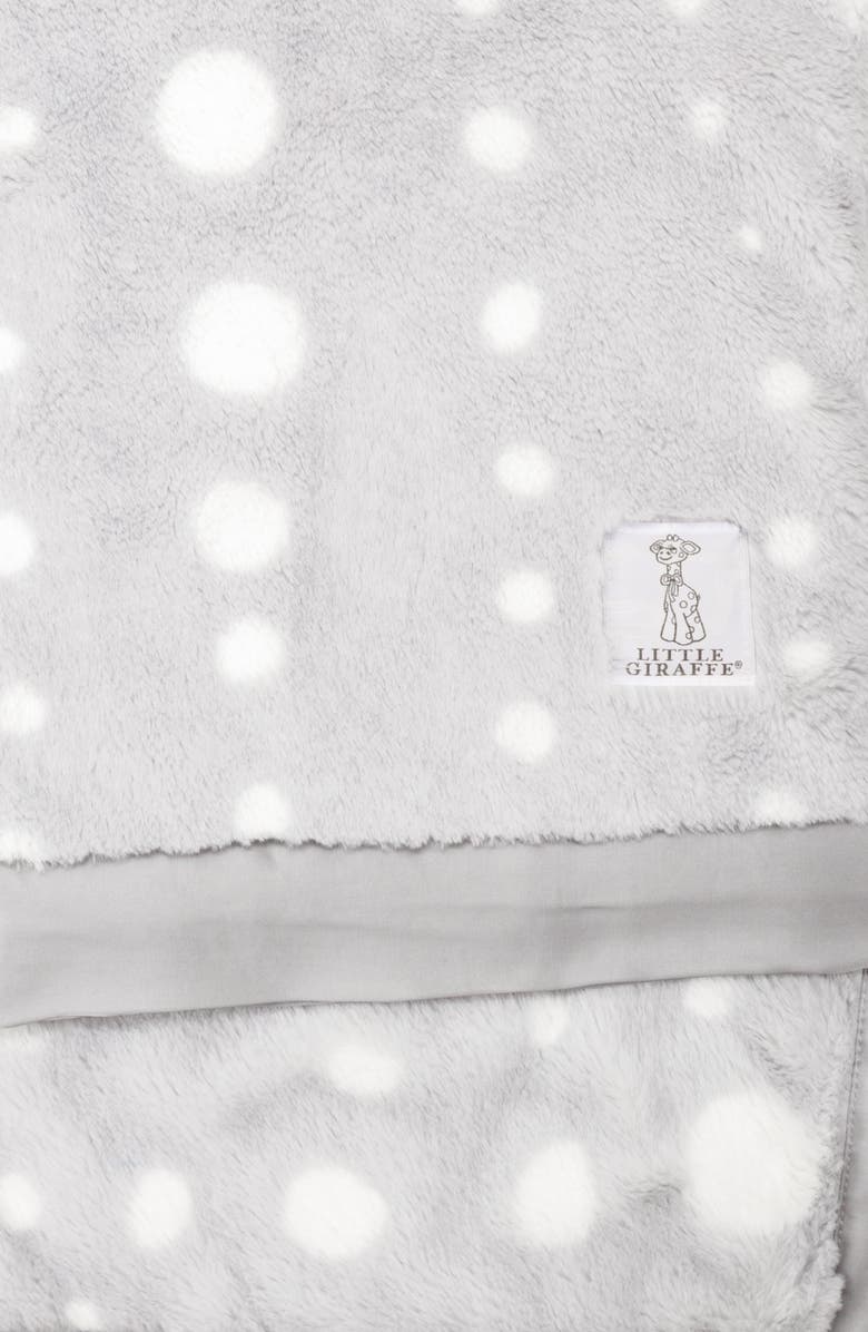 Little Giraffe Luxe Urchin Blanket, Alternate, color, Silver