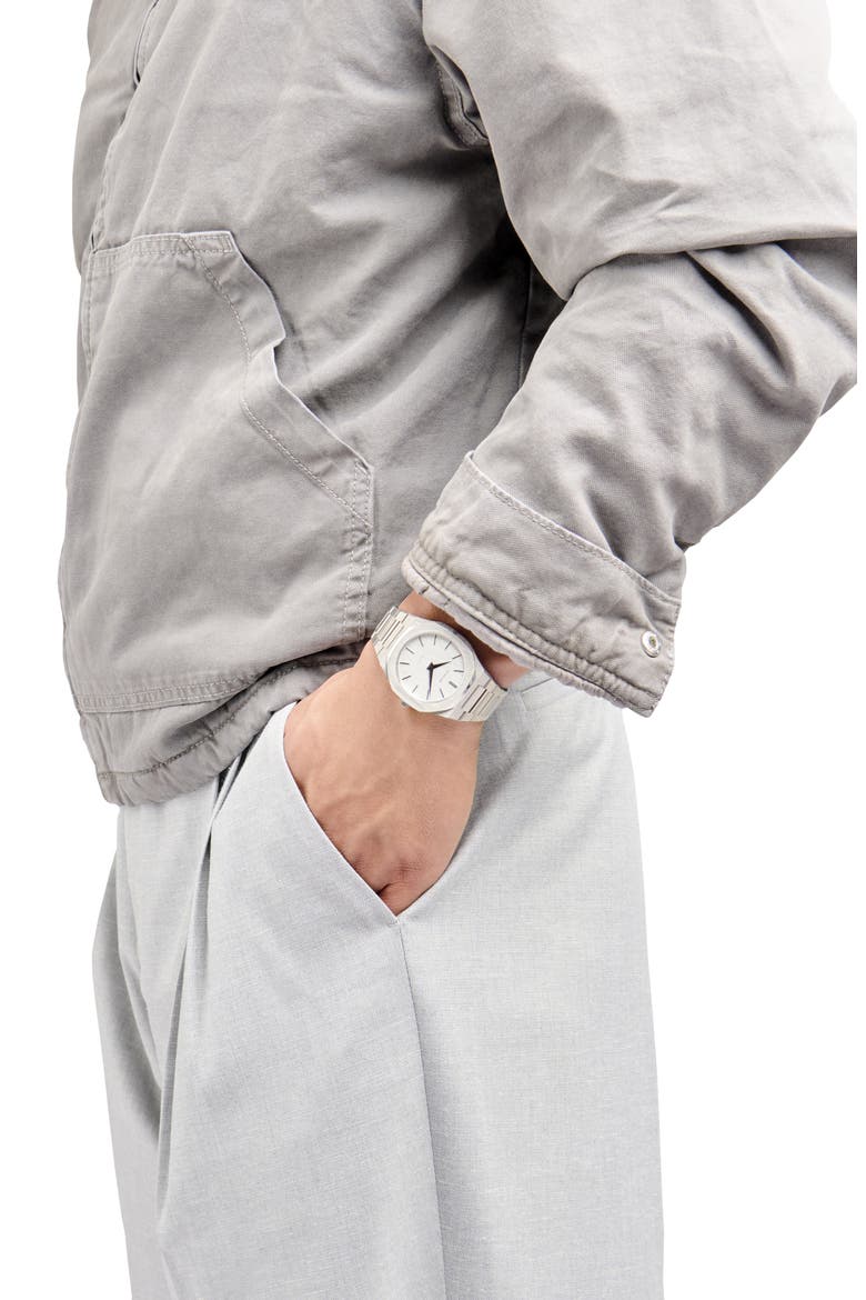 Ultrathin Bracelet Watch, 40mm, Alternate, color, SILVER