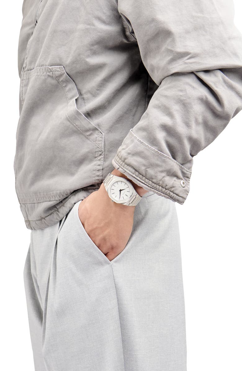 D1 Milano Ultrathin Bracelet Watch, 40mm, Alternate, color, Silver