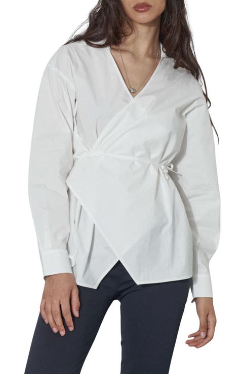 Mukkda Cotton Wrap Top