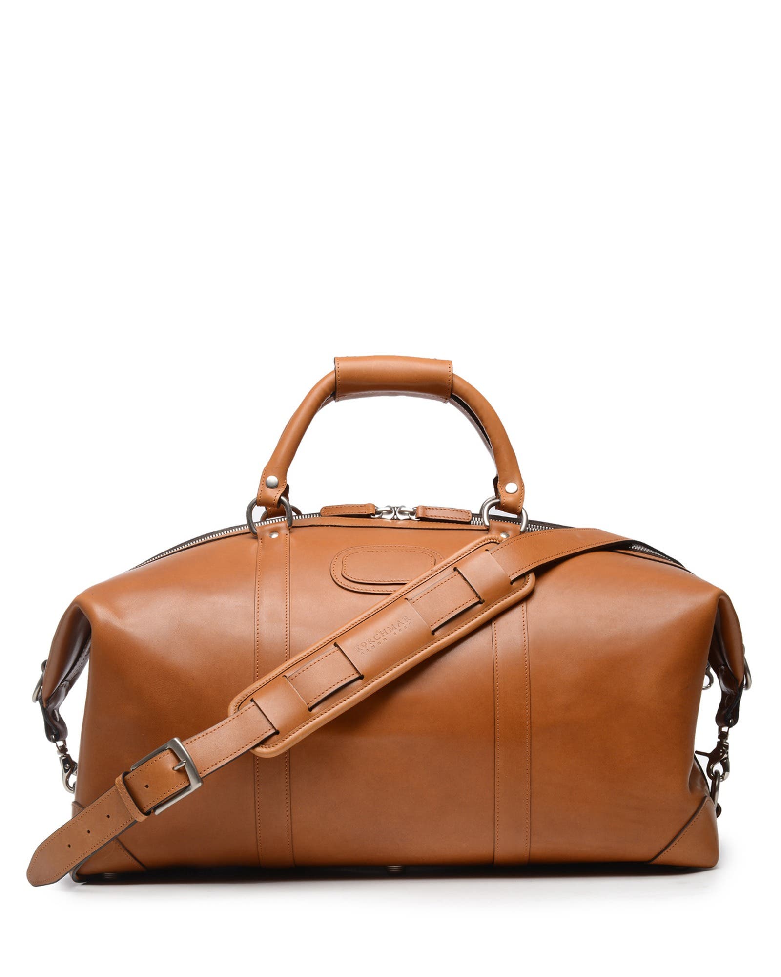 Twain 22" Leather Weekender, Main, color, Tan