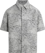 Hudson Jeans Crop Short Sleeve Snap Front Shirt