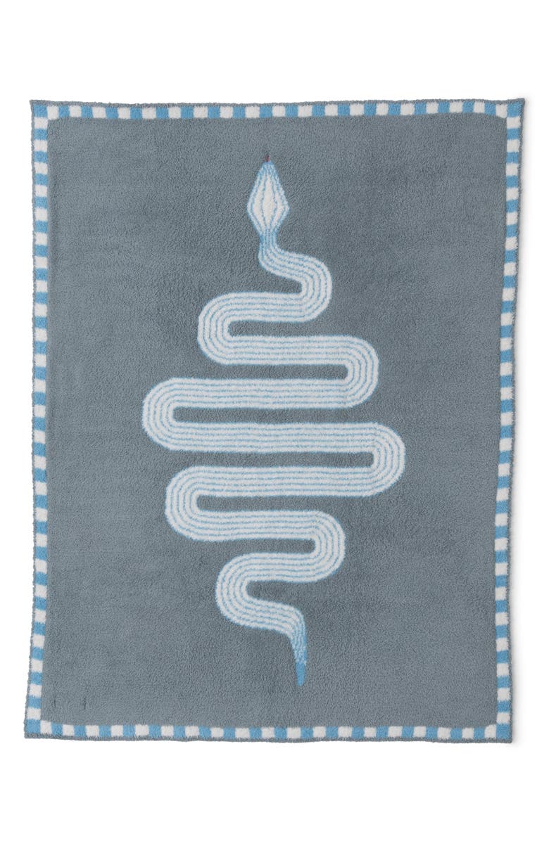 Barefoot Dreams<sup>®</sup> Snake Jacquard CozyChic<sup>®</sup> Stroller Blanket, Main, color, 