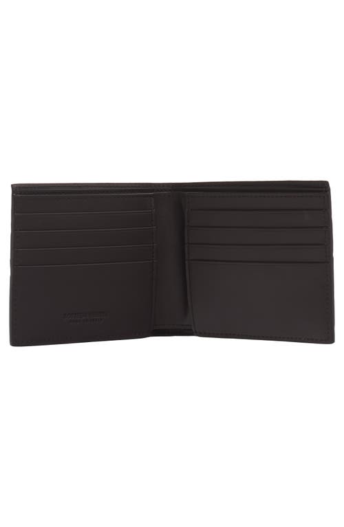 Bottega Veneta Men Fondente Color Bi-fold Wallet In Intrecciato