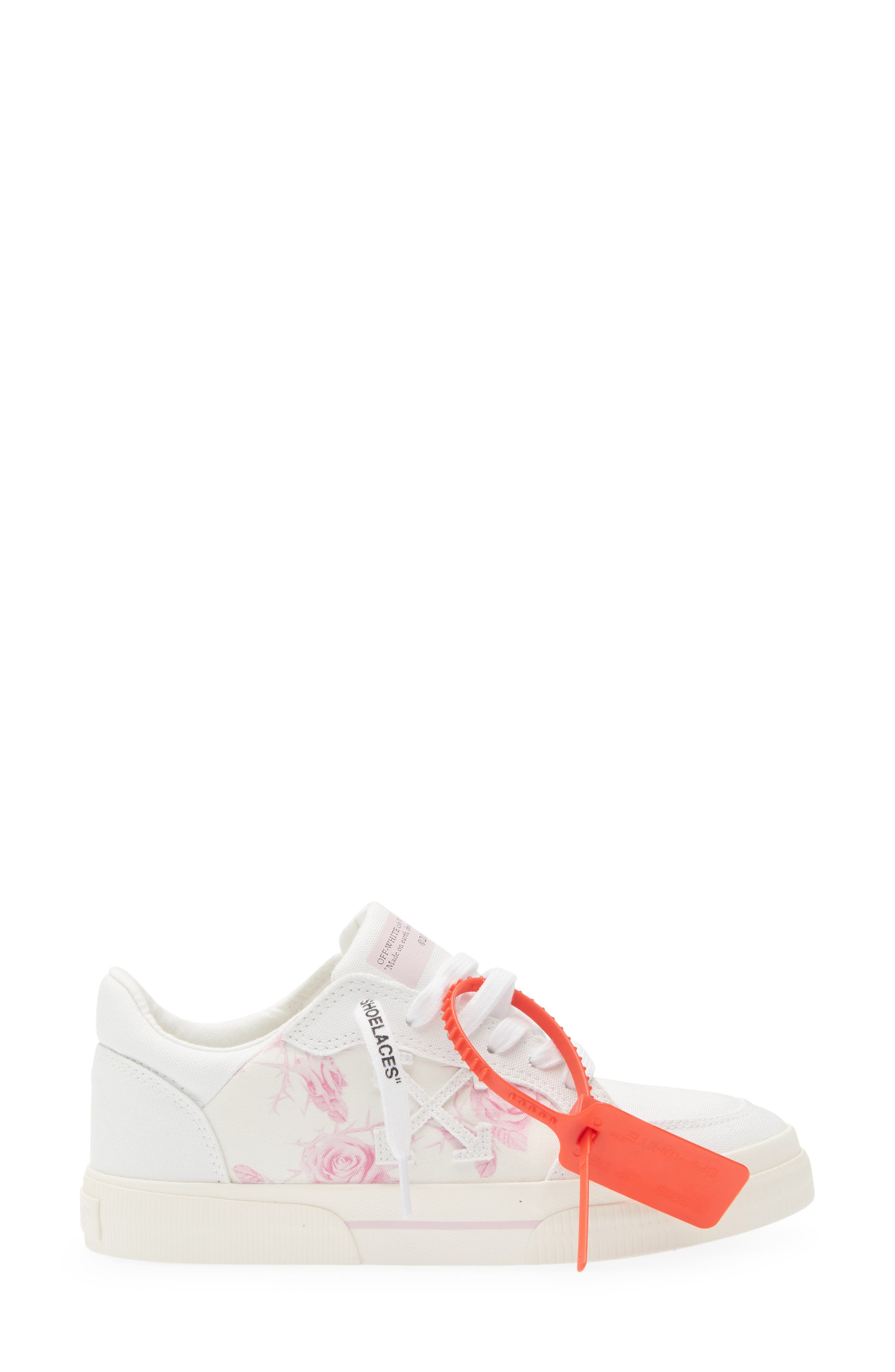 Off-White New Vulcanized Animation Low Top Sneaker, Alternate, color, White - Light Pink