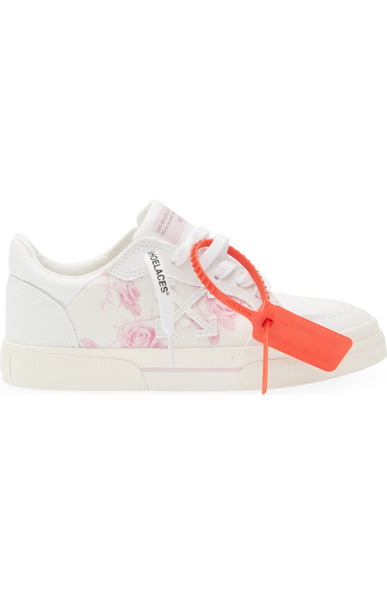 Off-White New Vulcanized Animation Low Top Sneaker, Alternate, color, White - Light Pink