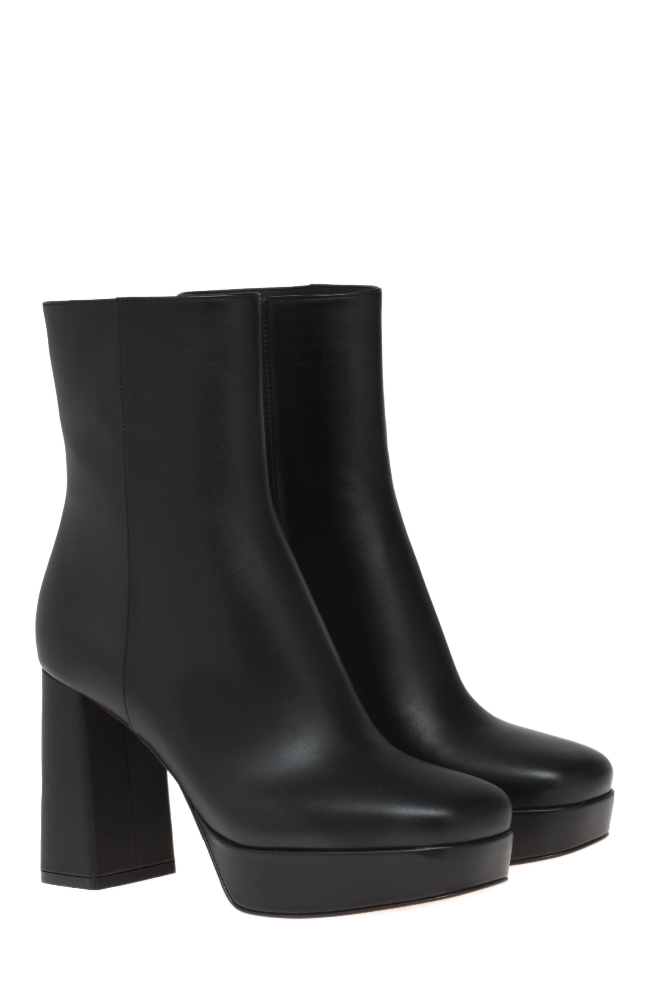 Gianvito Rossi Daisen Booties, Alternate, color, Black