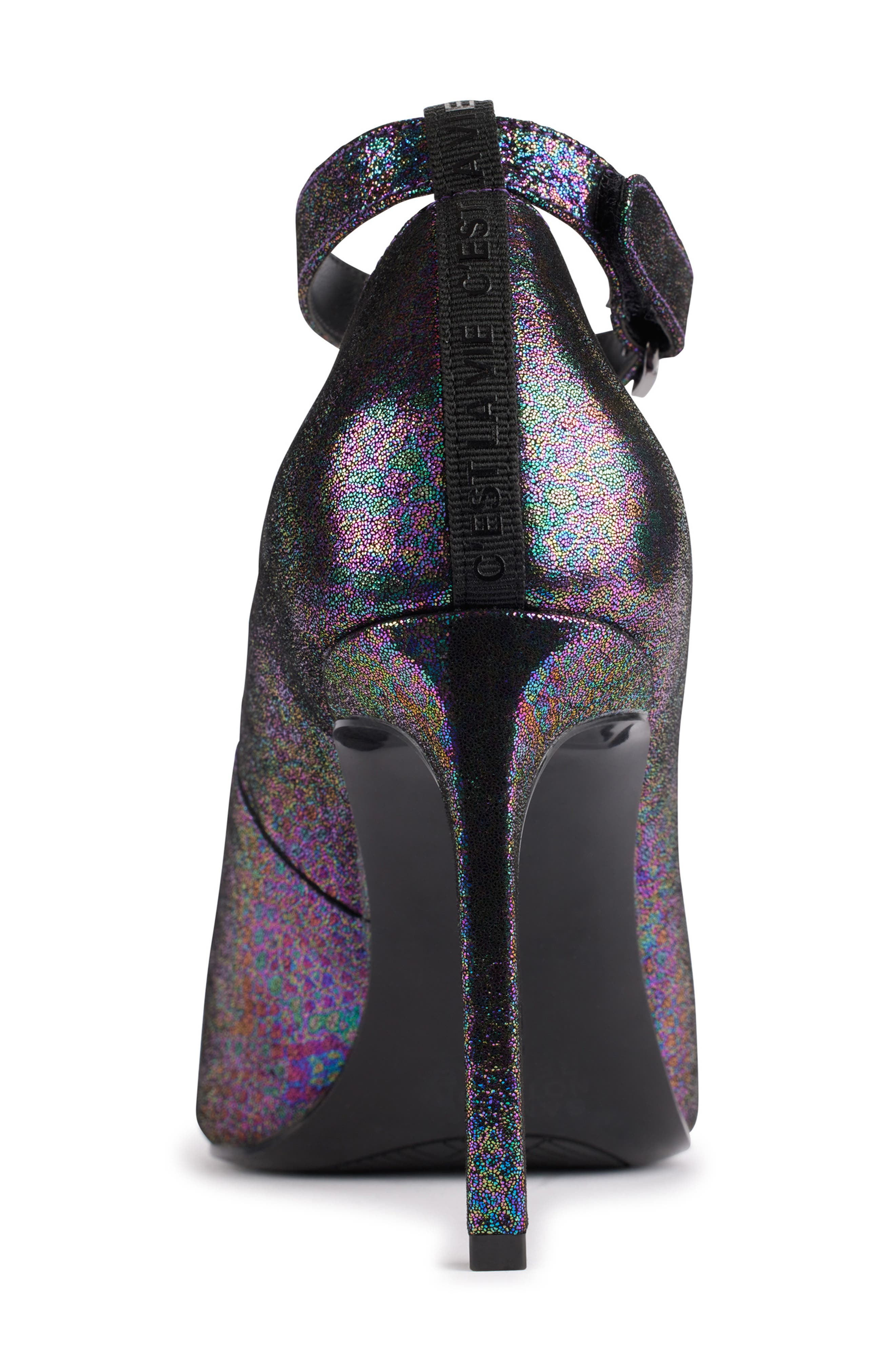 KARL LAGERFELD PARIS Sury Ankle Strap Pump, Alternate, color, Purple Multi