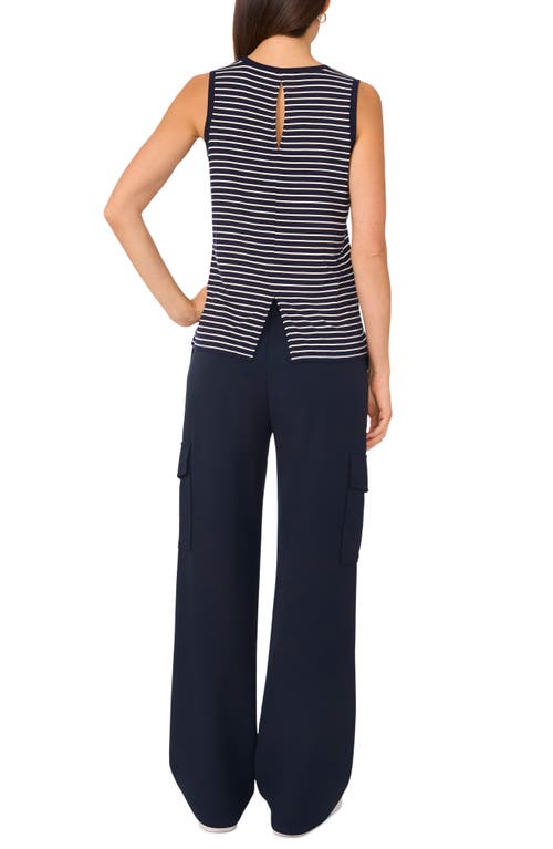 Halogen ® Back Keyhole Tank In Classic Navy