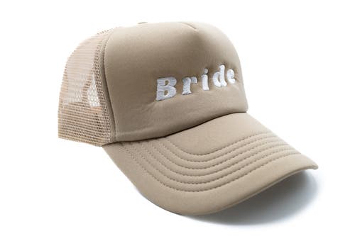 Rey To Z Bride Foam Trucker Hat In Brown