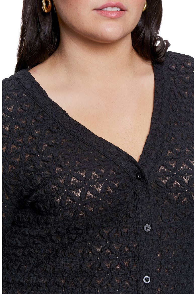 Dreamland Button-Up Top, Alternate, color, BLACK